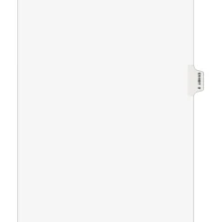 Avery Legal Pre-Printed Paper Dividers, Side Tab EXHIBIT D Tab, White, Avery Style, Letter Size, 25/Pack (01374)