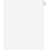 Avery Legal Pre-Printed Paper Divider, Side Tab A, White, Avery Style, Letter Size, 25/Pack (01401)