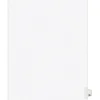 Avery Legal Pre-Printed Paper Dividers, Side Tab #25, White, Avery Style, Letter Size, 25/Pack (01025)