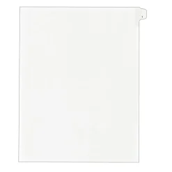 Avery Legal Pre-Printed Paper Dividers, Side Tab #1, White, Allstate Style, Letter Size, 25/Pack (82199)