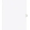 Avery Legal Pre-Printed Paper Dividers, Side Tab N, White, Avery Style, Letter Size, 25/Pack (01414)