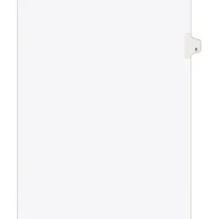 Avery Legal Pre-Printed Paper Dividers, Side Tab #5, White, Avery Style, Letter Size, 25/Pack (11915)