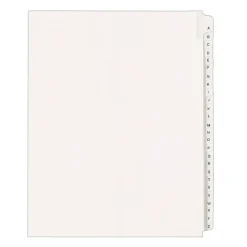 Avery Legal Pre-Printed Paper Divider Collated Set, A-Z Tabs, White, Allstate Style, Letter Size (01700)