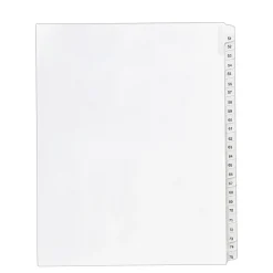 Avery Legal Pre-Printed Paper Divider Collated Set, 51-75 Tabs, White, Allstate Style, Letter Size (01703)