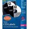 Avery Matte Laser CD/DVD Labels, White, 250/Pack (AVE5697)