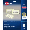 Avery Microperforated Business Cards, 2" x 3 1/2", Matte Ivory, 250 Per Pack (8376)