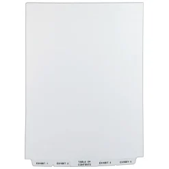 Avery Premium Collated Legal Paper Dividers, 1-25 & Table of Content Tabs, White, Avery Style, Letter Size, Bottom Tab (11378)
