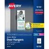 Avery Printable Door Hangers with Tear-Away Cards, 4 1/4" x 11", Matte White, Laser/Inkjet, 80/Pack (16150)