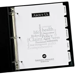 Avery Print-On Paper Dividers, 5 Tabs, White, 5 Sets/Pack (11515)