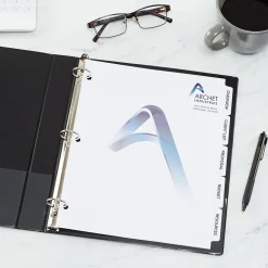 Avery Print-On Paper Dividers, 5 Tabs, White, 25 Sets/Pack (11517)