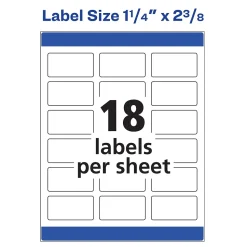 Avery Print-to-the-Edge Laser Address Labels, 1-1/4
