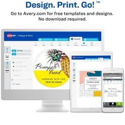 Avery Print-to-the-Edge Laser/Inkjet Rectangle Labels, 3