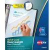 Avery Quick Load Non-Glare Heavyweight Sheet Protectors, 8.5" x 11", Clear, 50/Box(73803)