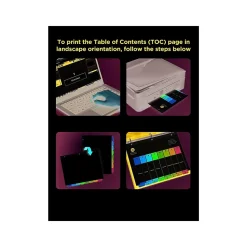 Avery Ready Index Numeric Paper Dividers, 12-Tab, Multicolor, 6/Pack (11196)