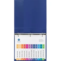 Avery Ready Index Table of Contents Pre-Printed Monthly Paper Divider, Jan-Dec, Multicolor, 6 Sets (11830)