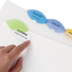 Avery Style Edge Insertable Plastic Dividers, 5-Tab, Assorted, 120/Carton