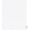 Avery Style Pre-Printed Divider, #49-Tab, White, 25/Pack (01049)