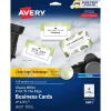 Avery Sure Feed Business Cards, 2" x 3.5", Glossy White, 8 Cards/Sheet, 20 Sheets/Pack, 160 Cards/Pack (8801)