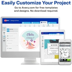 Avery Sure Feed Inkjet Return Address Labels, 3/4