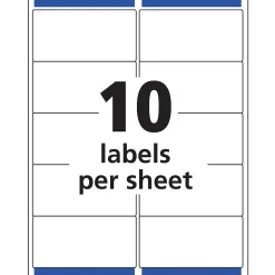Avery Sure Feed Inkjet Shipping Labels, 2