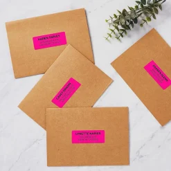 Avery Sure Feed Laser Address Labels, 1" x 2 5/8", Neon Magenta, 750 Labels/Pack (5970)