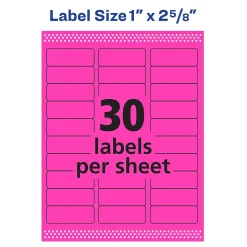Avery Sure Feed Laser Address Labels, 1