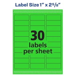 Avery Sure Feed Laser Address Labels, 1