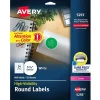 Avery Sure Feed Laser Round Labels, 1-2/3" Dia, White, 600 Labels/Pack (5293)