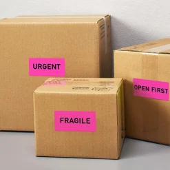 Avery Sure Feed Laser Shipping Labels, 2"x 4", Neon Magenta, 1,000 Labels/Box (5974)