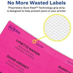 Avery Sure Feed Laser Shipping Labels, 2