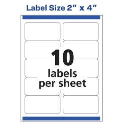 Avery Sure Feed Laser/Inkjet Shipping Labels, 2