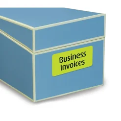 Avery Sure Feed Laser/Inkjet ID Labels, 2 x 4, Assorted Neon, 120 Labels/Pack (6481)