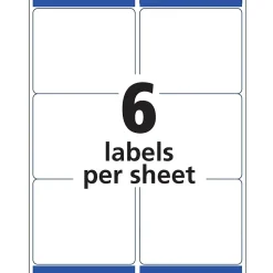 Avery Sure Feed Laser/Inkjet ID Labels, 3-1/3