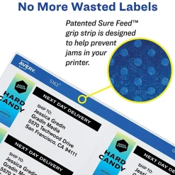 Avery Sure Feed Laser/Inkjet Identification Labels, 1 1/4