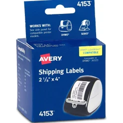 Avery Thermal Shipping Labels, 2-1/8" x 4", White, 140 Labels/Box (4153)
