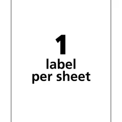 Avery TrueBlock Laser Durable ID Labels, 8-1/2