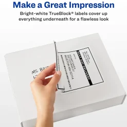 Avery TrueBlock Laser Shipping Labels, 5-1/2" x 8-1/2", White, 1,000 Labels/Box (95900)