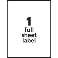 Avery TrueBlock Laser Shipping Labels, 8-1/2
