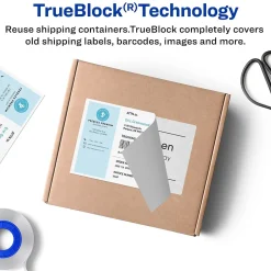Avery TrueBlock Laser Shipping Labels with Paper Receipts, 5-1/16" x 7-5/8", White, 50 Labels/Box (5127)