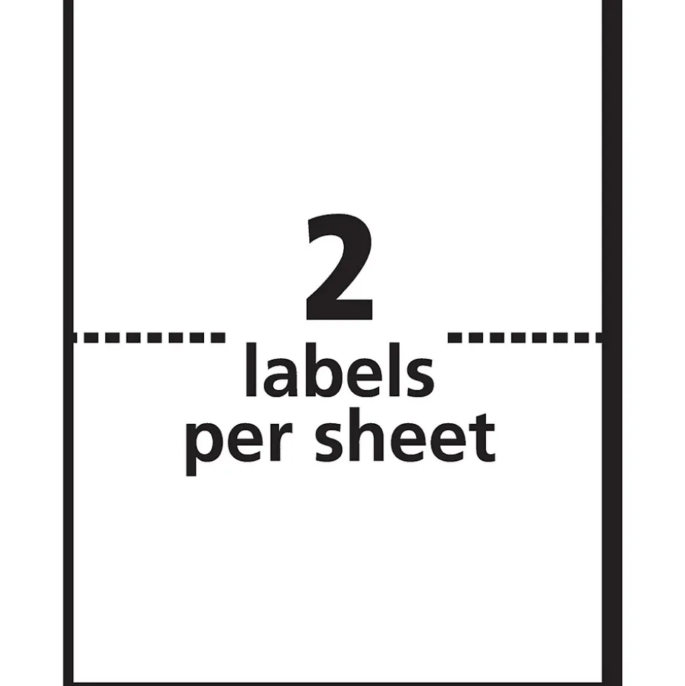 Avery TrueBlock Laser/Inkjet Shipping Labels, 3" x 4", White, 40 Labels/Pack (5286)