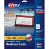 Avery Two-Side Rounded Corners Printable Clean Edge™ Business Cards, Inkjet, Matte White, 2" x 3 1/2", 160/Pk