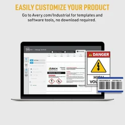 Avery UltraDuty Waterproof Laser GHS Chemical Labels, 8-1/2" x 11", White, 500 Labels/Box (60507)
