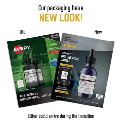 Avery UltraDuty Waterproof Laser GHS Chemical Labels 2