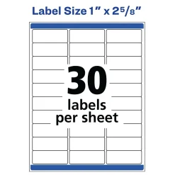 Avery Waterproof Laser Address Labels, 1