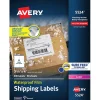Avery Waterproof Laser Shipping Labels, 3-1/3" x 4", Matte White, 300 Labels/Box (5524)