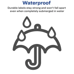 Avery Waterproof Laser Shipping Labels, 3-1/3" x 4", Matte White, 300 Labels/Box (5524)