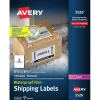 Avery Waterproof Laser Shipping Labels, 5-1/2" x 8-1/2", Matte White, 100 Labels/Box (5526)