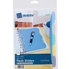 Avery Write & Erase Plastic Mini Dividers, 5 Tabs, Multicolor (16180)