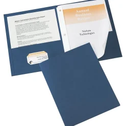 Avery(R) Two-Pocket Folders 47975, Dark Blue, Pack of 25