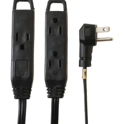 Axis 8' Extension Cord, 3-Outlet, Black (45515)